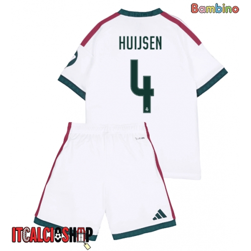 Real Madrid Dean Huijsen #4 Prima Maglia Bambino 2026-27 Manica Corta (+ Pantaloni corti)